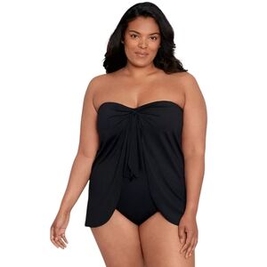 Lauren Ralph Lauren Flyaway Tummy Control One-Piece Swimsuit Size 18W